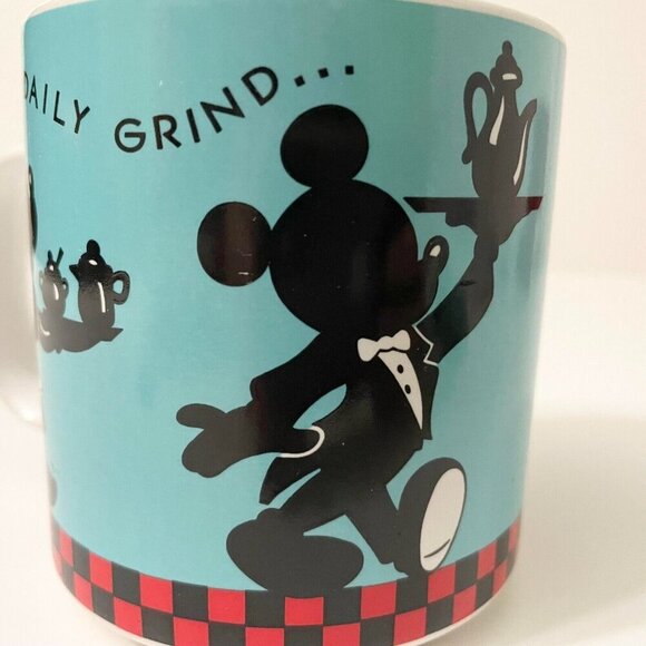 Walt Disney Mickey Minnie Mouse Coffee Mug The Daily Grind Gibson Applause - Picture 15 of 16